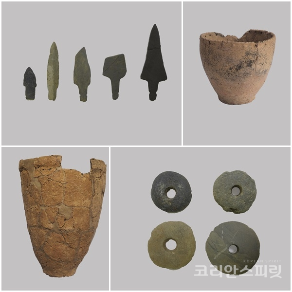 검단신도시 사업부지 청동기 시대 주거지에서 나온 유물들. [사진=문화재청]