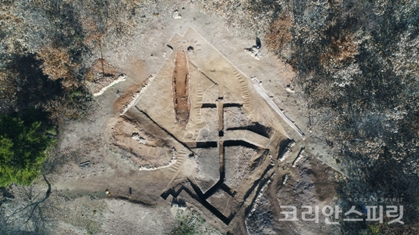 경남 함안군 법수면 토기 가마터와 폐기장 발굴현장 모습. [사진=문화재청]