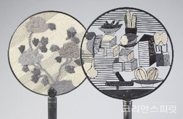 '2019 밀라노디자인위크'에서 선보이는 김윤선 공예가의 색실누비 부채. [사진=문화체육관광부]