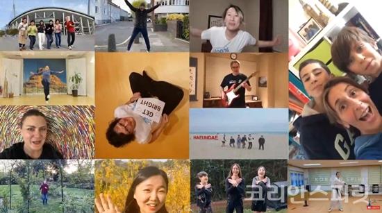 미국, 일본, 중국, 한국 등 지구시민운동연합 회원, 참가단체 회원 등이 동영상으로 겟 브라잇 얼스 캠페인에 참여했다. [사진=Body&BrainTV 갈무리]