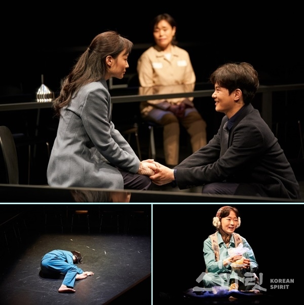 (시계방향으로) 7개 에피소드 중 '왕족발'. '펑펑이 떡이 펑펑', '무의 시간'. [사진=두산아트센터]