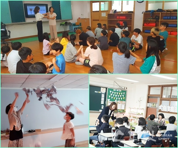 조수현 선생님은 초등학생, 중학생들을 대상으로 학교 공교육 현장에서 다양한 뇌교육 수업을 했다. [사진=본인 제공]