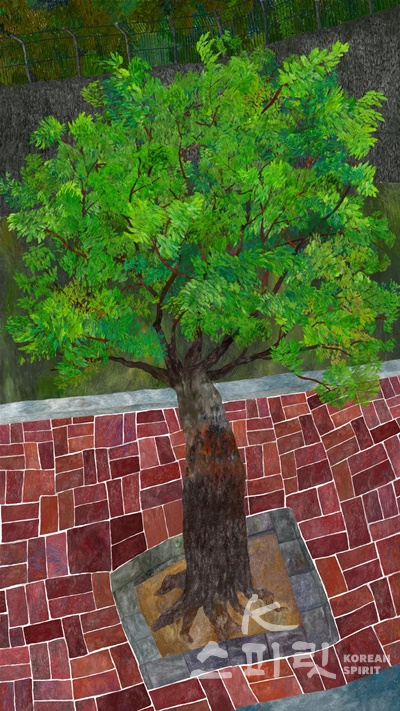 강주형, Moving tree, 애니메이션(Single chanel video), 2020. [사진=아트스페이스 휴]