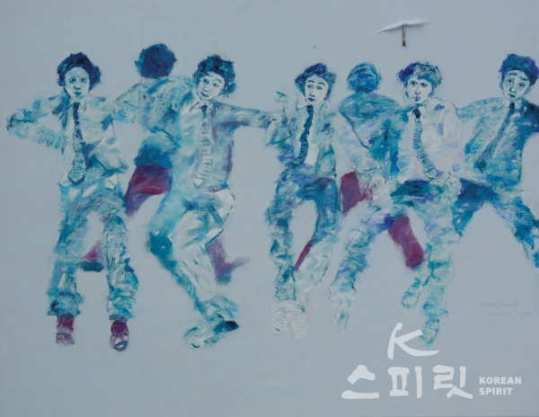 김영미, BTS, 2020, Oil on Canvas, 72.7x90.9cm . [사진=리서울갤러리 제공]