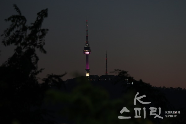 서울의 상징 남산타워가 보인다. [사진=강나리 기자]