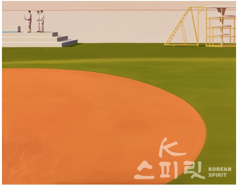 곽수영, 예행연습, 2019, Oil on canvas, 91.0 x 116.8 cm. [사진제공=스팩트럼갤러리]