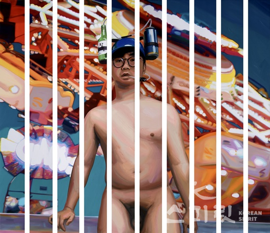 박필교, Chaos, oil on canvas, 206x193cm, 2020/ [사진제공=아트스페이스휴]