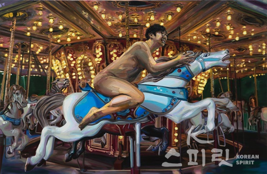 박필교, 원형의 굴레, oil on canvas, 145.5x97cm, 2020. [사진제공=아트스페이스휴]