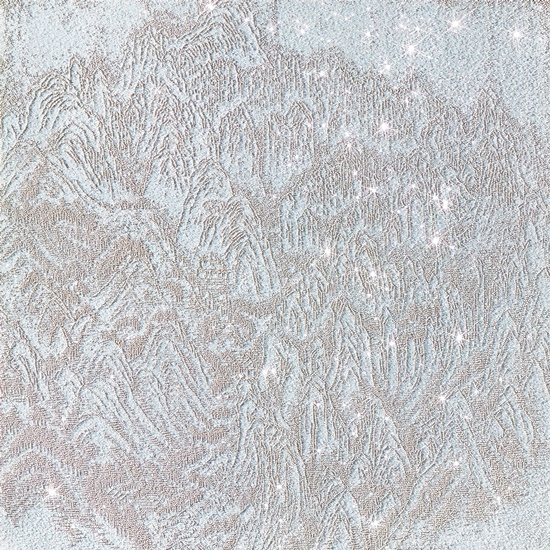 ARTIFICIAL LANDSCAPE–White Material 01, 140x140cm, Mixed media & Swarovski’s cut crystals on canvas, 2011. [사진제공=갤러리그림손]