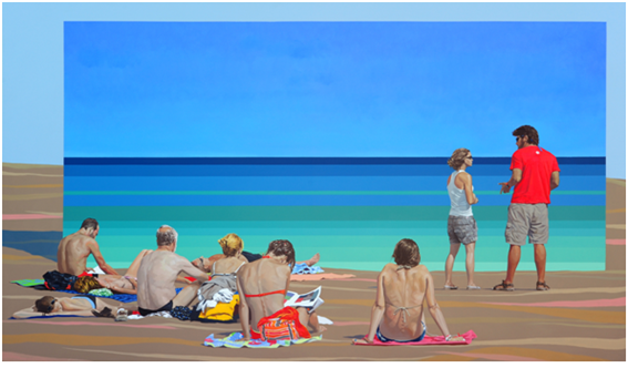 바다를 기다리며, oil on canvas, 162.2x97cm,  2020. [사진제공=아뜰리에아키]