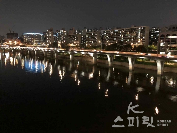 '깨끗한 한강'을 테마로 한 강변북로 서호교. [사진=서울시]