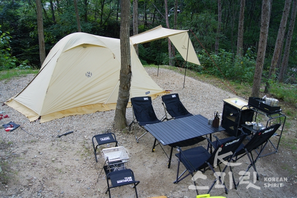 '캠핑길라잡이 프로그램'에서 대여해주는 캠핑장비 [사진=산림청]