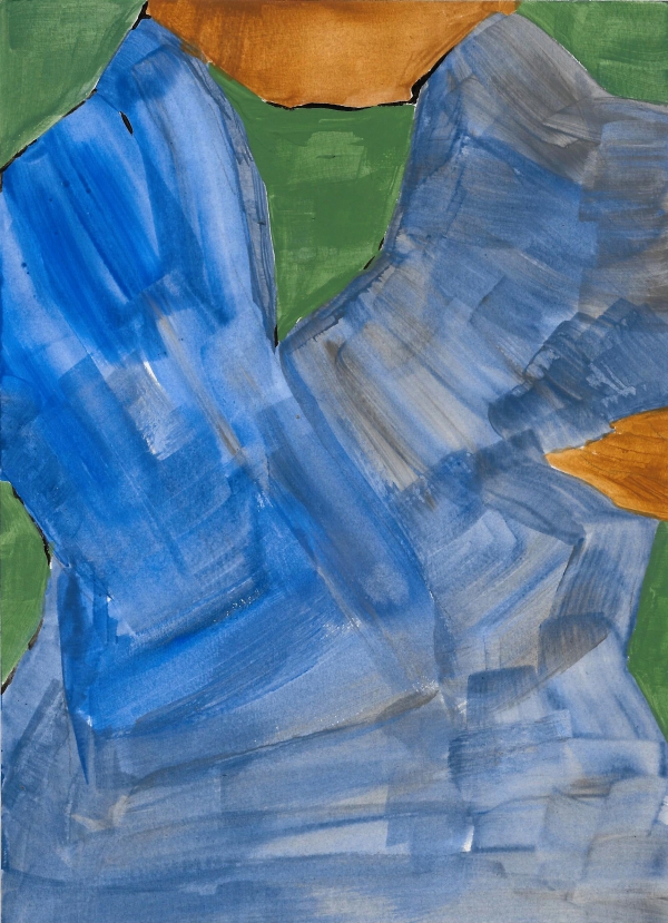 곽상원, 어떤 사람, acrylic on paper, 19×15cm, 2021. [사진제공=아트스페이스휴]