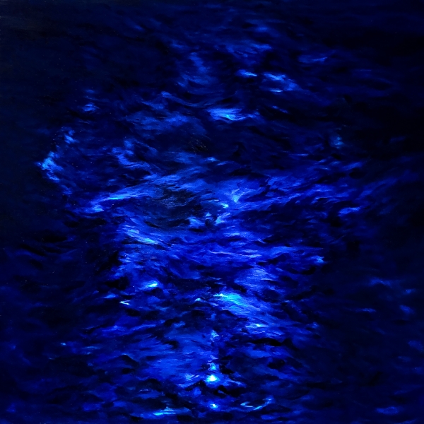 True-Blue No.4, 70x70x5cm, Oil on Aluminium, 2021. [사진=스펙트럼갤러리 제공]
