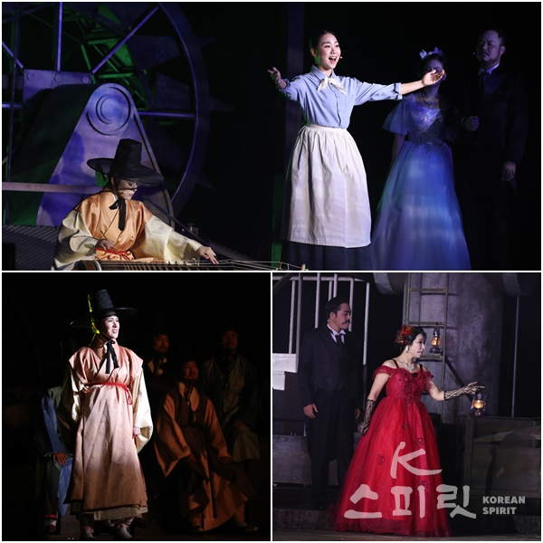고종황제와 명성황후가 합장된 홍유릉에서 펼쳐지는 창작 오페라 '나는 조선에서 왔습니다' 공연. [사진=문화재청]