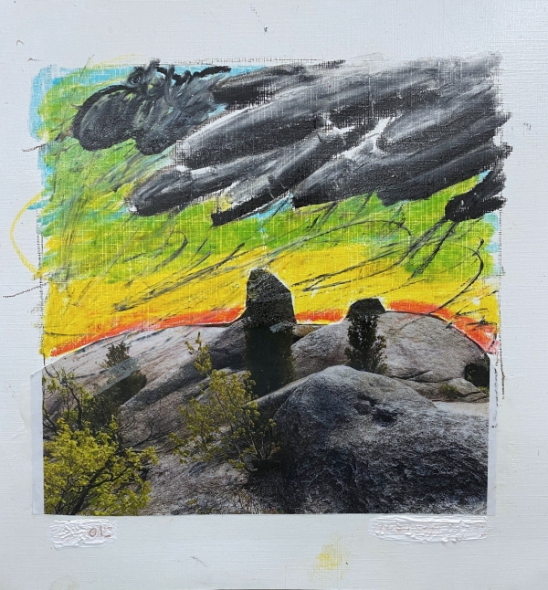 폭풍 Storm 01, Acrylic, collage, and oil pastel on paper, Approx. 40 x 30 cm, 2021. [사진=아라리오 갤러리]