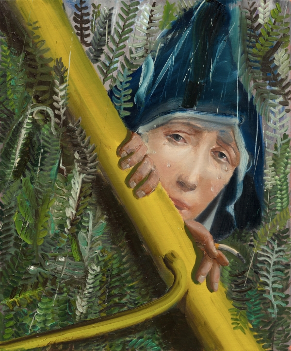 숲 속의 마리 Mary in the Forest, Oil on canvas, 50 x 60cm, 2021. [사진=아라리오갤러리]