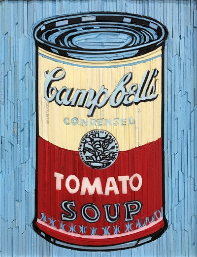이규학, Monument - campbells Soup, 22.5 x 29cm , Mixed Media on board , 2021. [사진=갤러리 그림손]