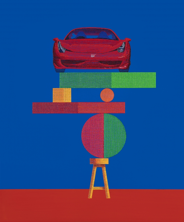 Unstable balance  21- car,  60.5x70cm, acrylic on canvas, 2021. [사진=갤러리그림손 제공]