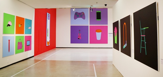 '영국 현대미술의 거장: 마이클 크레이그 마틴 展' 전시 모습. 이미지 제공=unc. [사진=김경아 기자]