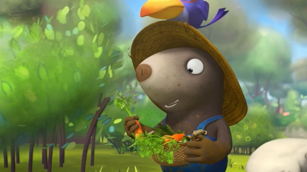 '꼬마농부 라비'는 KBS TV 애니메이션으로 상영되어 주인공과 친구들의 캐릭터가 아이들에게 친숙하다. [사진=애니메이션 영상 갈무리]