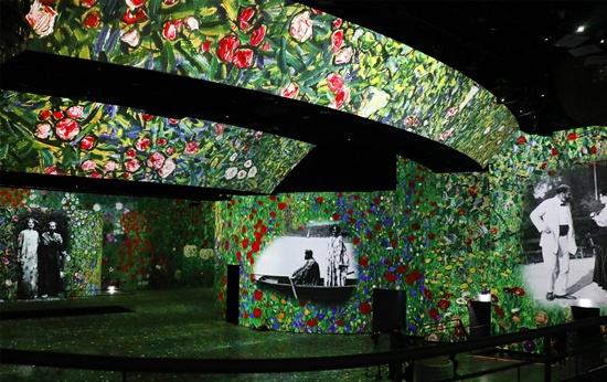 오는 5월 27일 서울 광진구 워커힐 호텔앤리조트에 문을 여는 ‘빛의 시어터’가 첫 전시로 몰입형 예술 전시 ‘구스타프 클림트, 골드 인 모션(Gustav Klimt, Gold in Motion)’을 선보인다. [사진=김경아 기자]