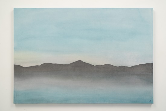 Dawn, Watercolor on Silk, 82x55, 2022. [사진 서지혜]