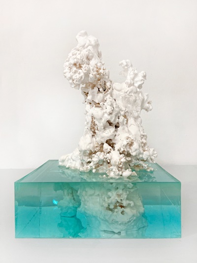 허연화, White island, coral, gypsum, epoxy, 36hx26x21cm, 2021. [사진 페리지갤러리]