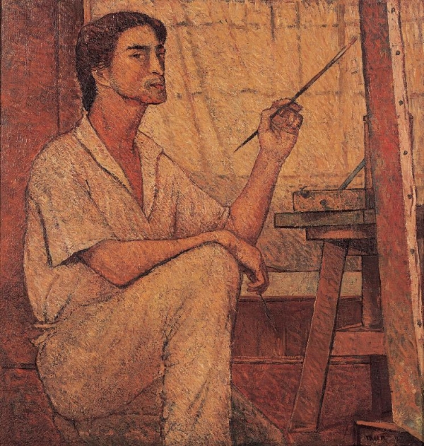 자화상, 1943, 캔버스에 유채, 94×80cm, 개인 소장 [사진 국립현대미술관]