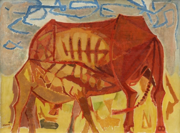소, 1957, 캔버스에 유채, 76×102cm, 국립현대미술관 소장 [사진 국립현대미술관]
