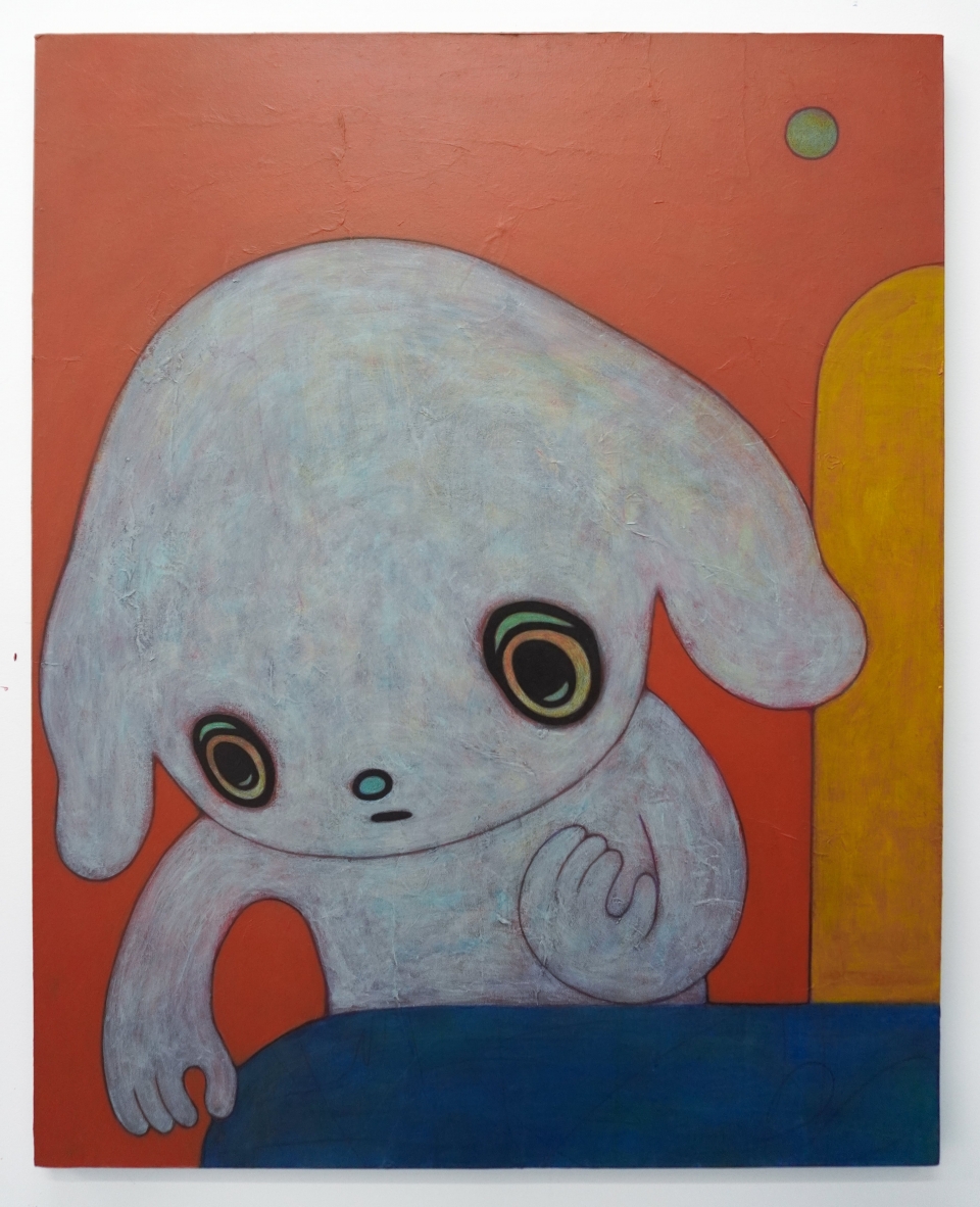 Where's Mine?, 91 x 72.7 cm, Acrylic, oil pastel, color pencil on canvas, 2022 [사진 갤러리 조은]