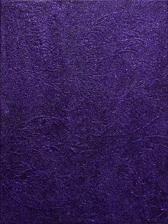 The shape of time_a veiled memory (purple), hand-cut mirror PET film, acrylic and mixed media on panel, 60 x 80cm, 2021 [사진 제공 더 트리니티 갤러리]