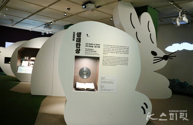 국립민속박물관은 2023년 계묘년, 토끼띠 해를 맞이하여 내년 3월 6일까지 《새해, 토끼 왔네!》 특별전을 개최한다 [사진 김경아 기자]