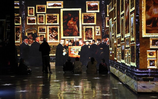 빛의 벙커 "세잔, 프로방스의 빛" 전시 모습 Creative Director: Gianfranco Iannuzzi Created by Gianfranco Iannuzzi, Renato Gatto and Massimiliano Siccardi. Graphic & Animation Design: Cutback, Photo © TMONET  [사진 티모넷]