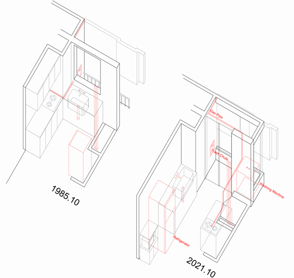 신은기, 부엌, 모던리빙,  79㎡ 유닛. [이미지 DDP]