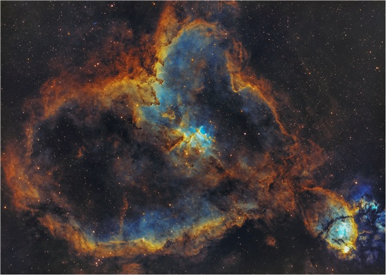 제30회 천체사진공모전 대상작. 변영준의 ‘하트성운’[이미지 한국천문연구원]