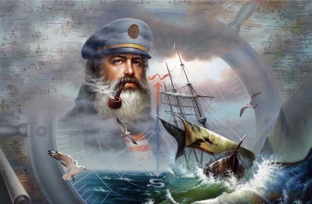 유충열, Captains Compass, Oil on Canvas, 93 x 61 cm, 2021   사진 갤러리 도스