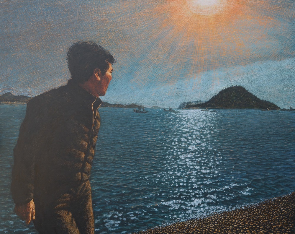 아버지의 바다, 72.7x60.6, Oil on Canvas, 2023.  사진 갤러리 내일