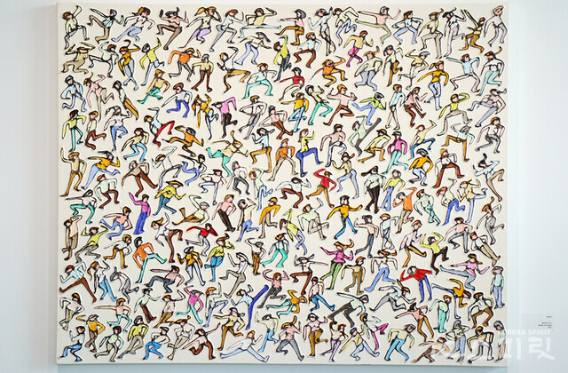 Dance, 90.9x72.7cm, Acrylic on canvas, 2022 [사진 김경아 기자]