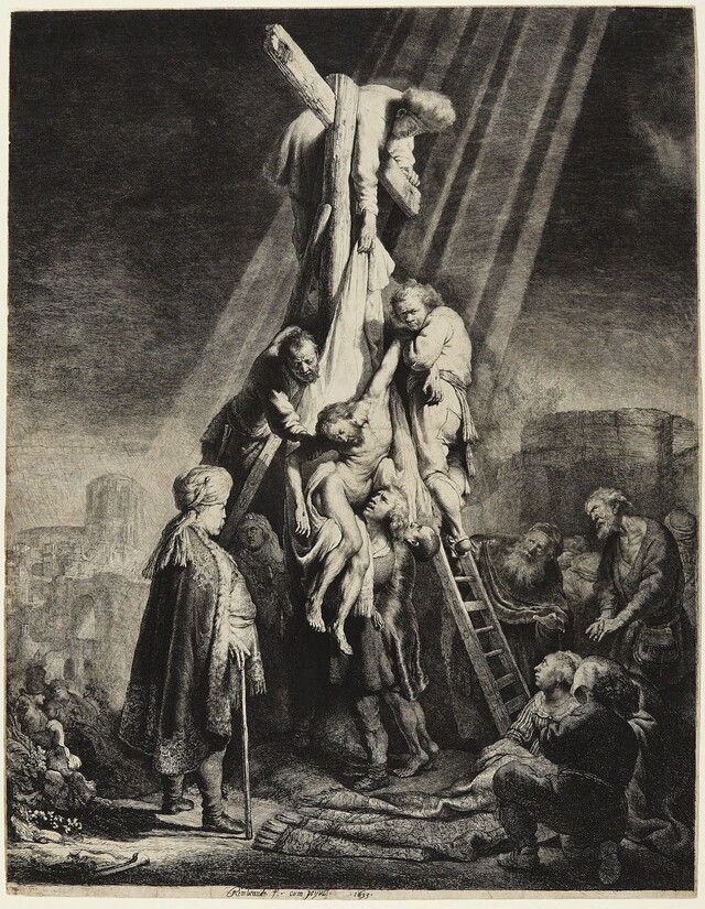 십자가에서 내려지는 예수, 1633 [사진 부띠끄모나코 뮤지엄]