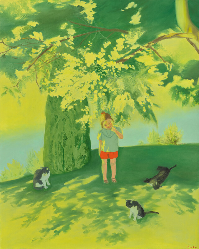 조이스진, '어떻게 친해지지? II', Oil on canvas, 80.3x100cm, 2022 [사진 제공 슈페리어갤러리]