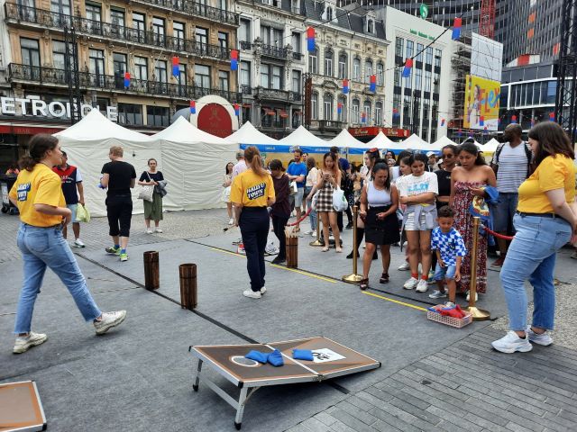 한류 콘텐츠 축제 전통놀이 체험 © 벨기에유럽연합 한국문화원