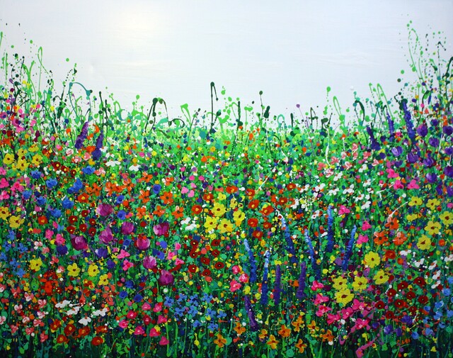 꽃의 선율,  2023, Acrylic on canvas, 116.8×91cm. 사진 김민지