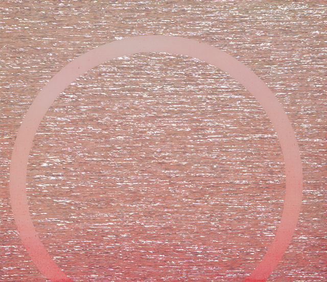 은유영EUN YUYOUNG, Untitled (sunrise), 2021, acrylic, pearl powder, mother-of-pearl on wood, 45.5x53cm. 이미지 갤러리 플레이리스트