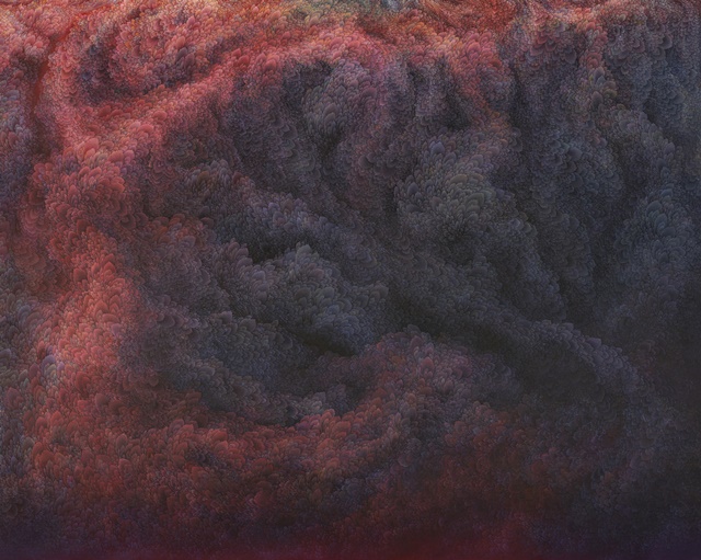 염진욱, Memory of mountain, 2023, oil on canvas,  181.8x227.3cm. 이미지 갤러리이배