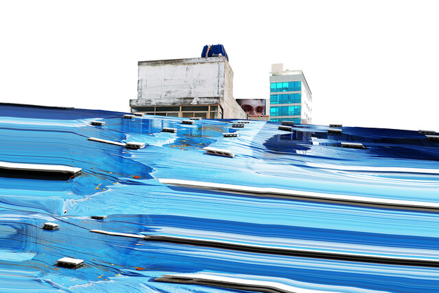 도시기록, 201910-CITY BLUE 1, Pigment print mounted on Plexiglas, 162X110cm, 2020 [사진 더 트리니티갤러리]