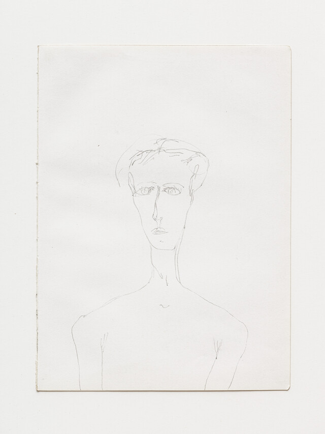 Joseph Beuys, Engländerin (Englishwoman), 영국 여자, 1959, 종이에 연필, 종이: 30 x 21.5 cm, 액자: 68 x 52.5 x 3 cm [사진 타데우스 로팍 서울]
