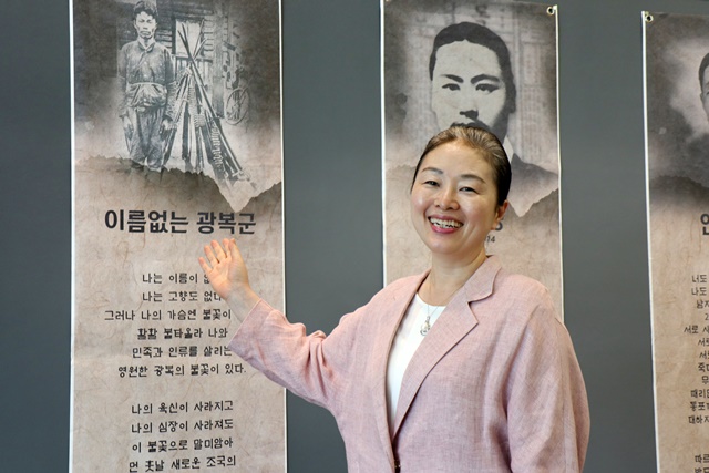 권나은 국학원장은 진정한 애국심은 홍익의 실천이다. 한국인이 한국인답게! 이번 ‘K문화 힐링 페스티벌’은 이것을 알고 느끼고 체험하는 축제이다라고 말했다.    사진 강나리 기자