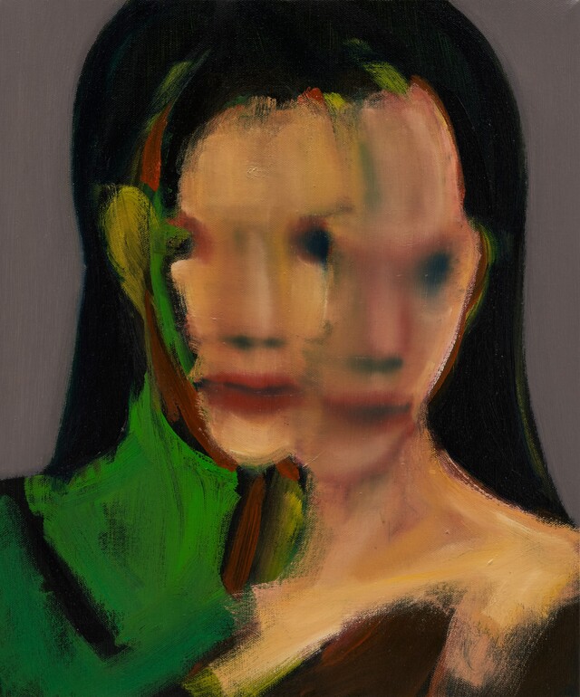 이재헌 Jaeheon Lee, 하나이면서 둘 One in Two, 2023, oil on canvas, 45.5x38 cm. 사진 갤러리SP