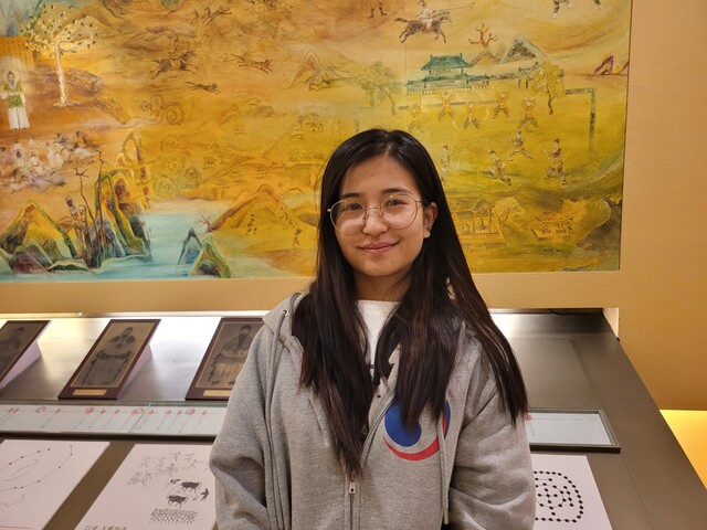 ‘고려인 뿌리찾기 방문단’에 함께한 소베도바 누라이음(21세)양. 사진 권은주 기자.